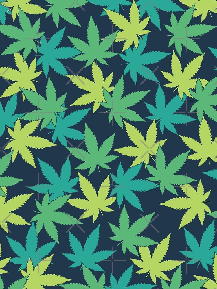 Thumbnail 5 of 5, A-Line Dress, Weed Leaf Pattern designed and sold by SweetLog.