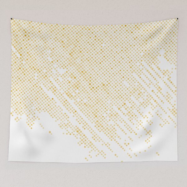 Item preview, Golden Yellow and White Polka Dot Abstract Pattern 2022 Trending Color - Colour - Hue - Shade Pantone Daylily 15-0956 designed and sold by ColorOfTheYears.