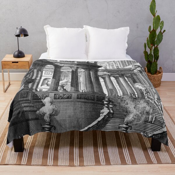 Item preview, Antique Amtic Temple Engraving by Giovanni Battista Piranesi Classical Fine Art Xzendor7 Old Masters Reproductions designed and sold by Xzendor7 Digital Art Creations.