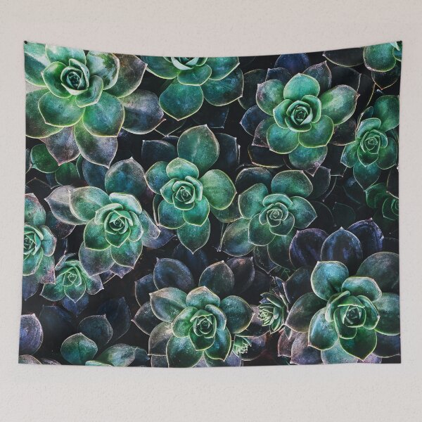 Item preview, Vibrant Blue and Green Colourful Succulents designed and sold by JulieSouster.