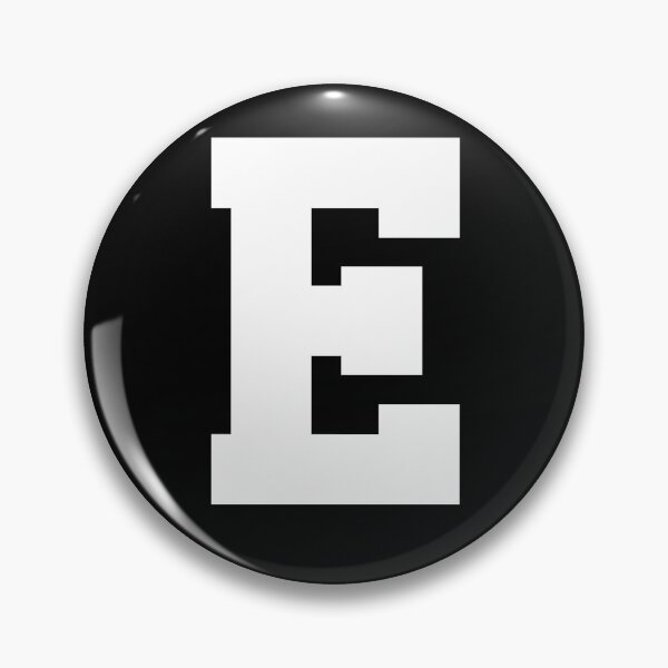 Item preview, Alphabet, White E, Sports letter E designed and sold by TheCultStuff.