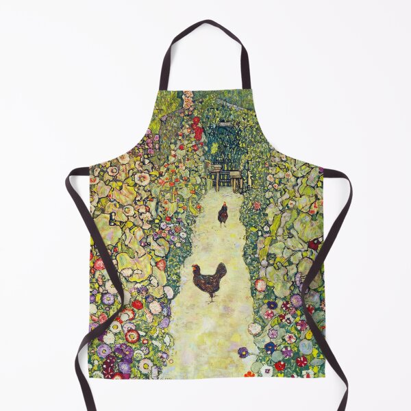 Item preview, Gustav Klimt "Garden Path with Hens" designed and sold by Alexandra Dahl.