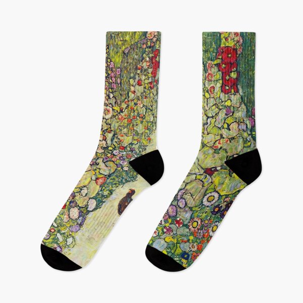 Item preview, Gustav Klimt "Garden Path with Hens" designed and sold by Alexandra Dahl.