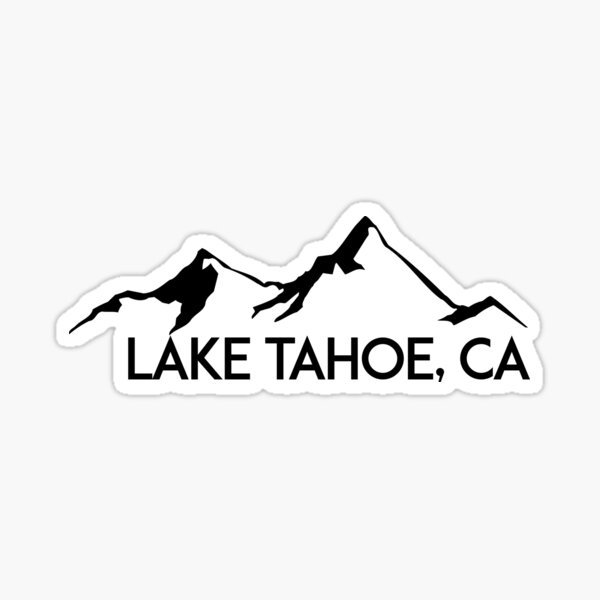 LAKE TAHOE CALIFORNIA Mountain Skiing Ski Snowboard Snowboarding 3 Sticker