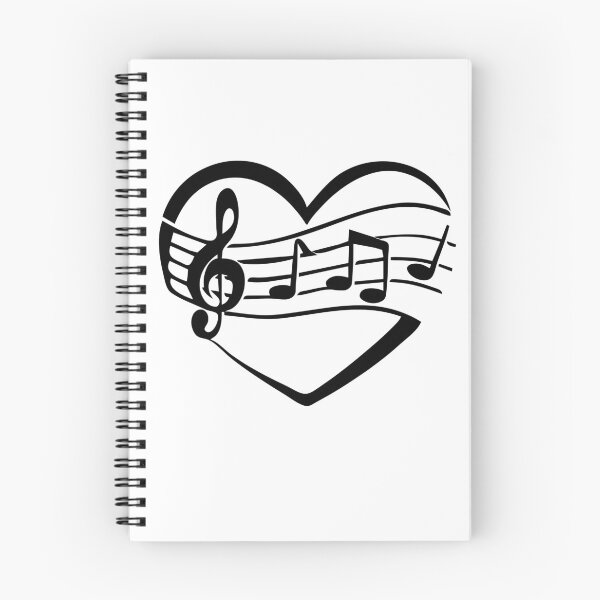 Item preview, Black Musical Heart designed and sold by PolishedPin.