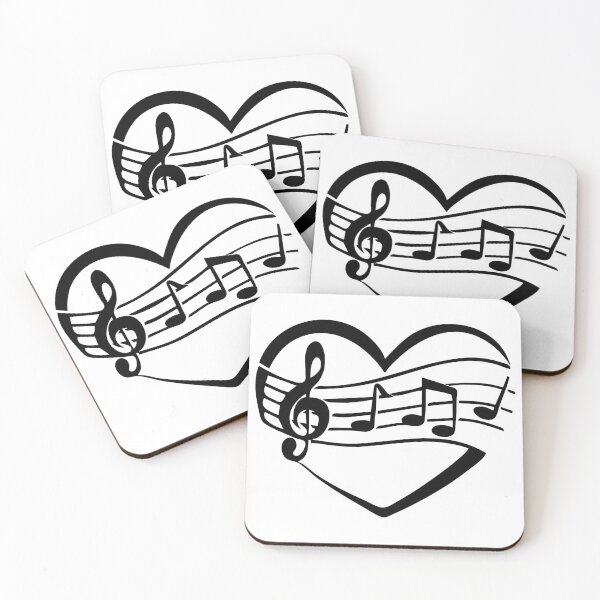 Item preview, Black Musical Heart designed and sold by PolishedPin.
