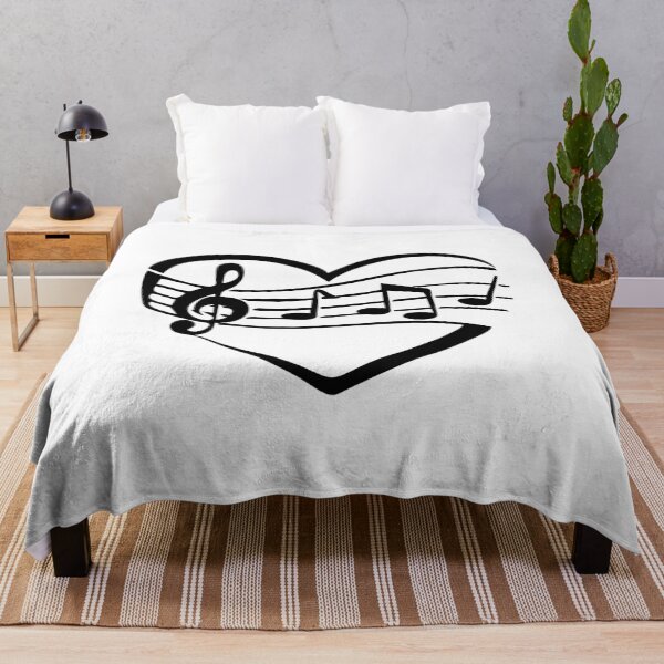 Item preview, Black Musical Heart designed and sold by PolishedPin.