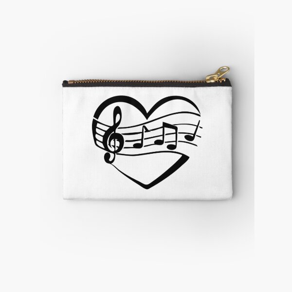 Item preview, Black Musical Heart designed and sold by PolishedPin.