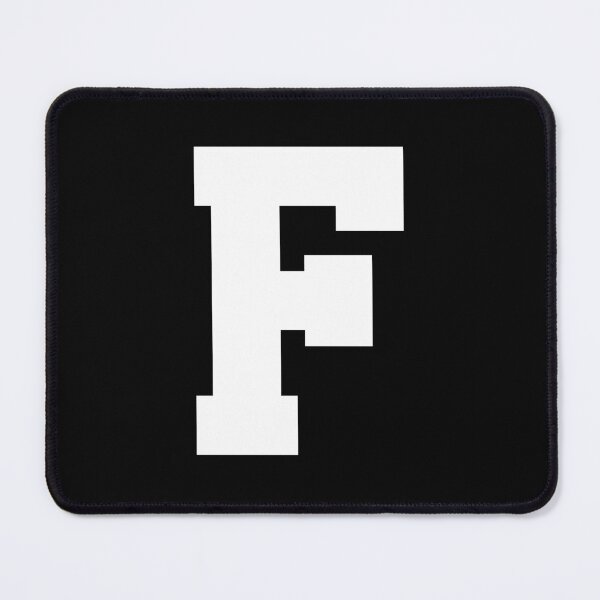 Item preview, Alphabet, White F, Sports letter F designed and sold by TheCultStuff.