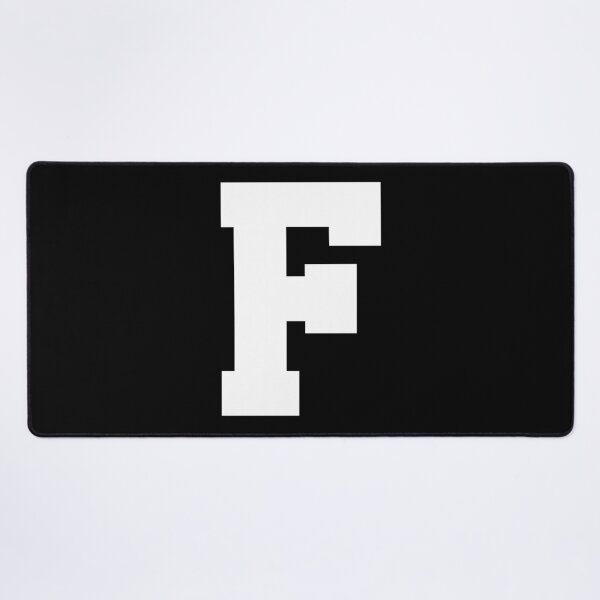 Item preview, Alphabet, White F, Sports letter F designed and sold by TheCultStuff.