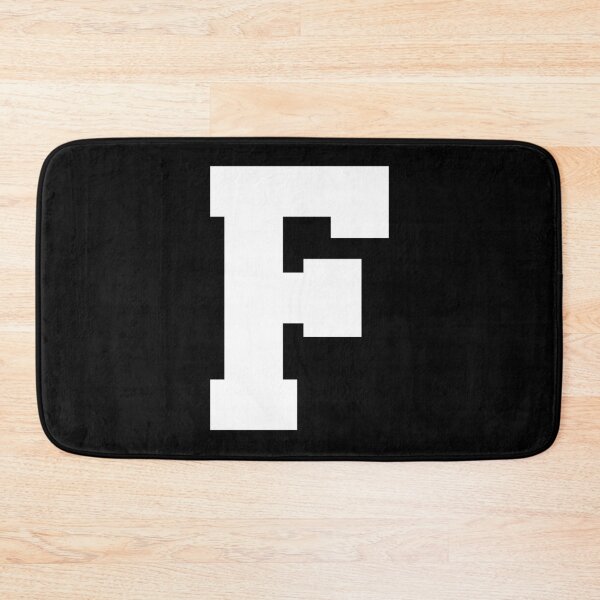 Item preview, Alphabet, White F, Sports letter F designed and sold by TheCultStuff.