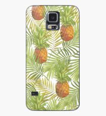 PineApple Frucht- u. Palmblatt-Muster Hülle & Klebefolie für Samsung Galaxy