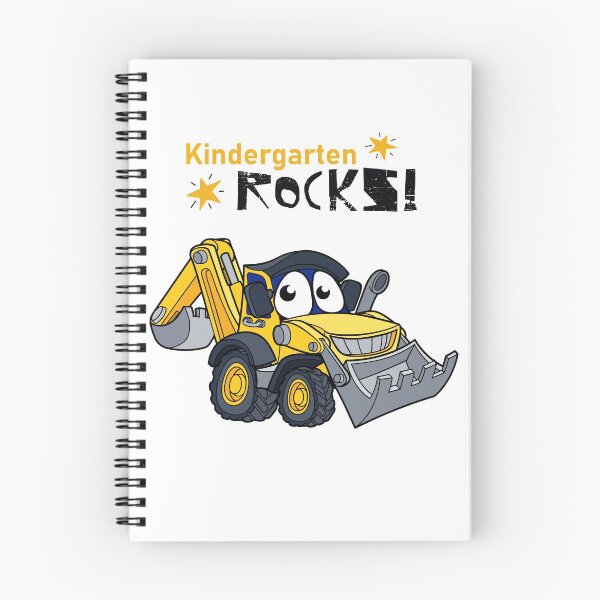 Item preview, Kindergarten rocks, cartoon digger,1st day of kindergarten, school starter, colorful kids tee designed and sold by allycat57.
