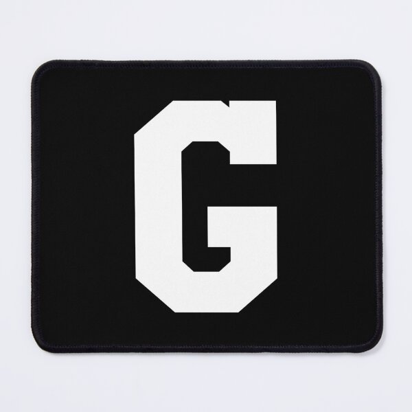 Item preview, Alphabet, White G, Sports letter G designed and sold by TheCultStuff.