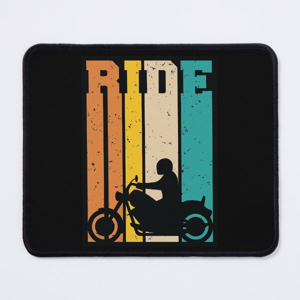 Item preview, Ride Retro Motorcycle Cruiser Silhouette Illustration designed and sold by hobrath.