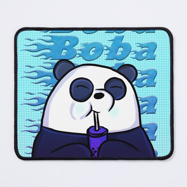 Item preview, Boba Panda Blue  designed and sold by RoserinArt.