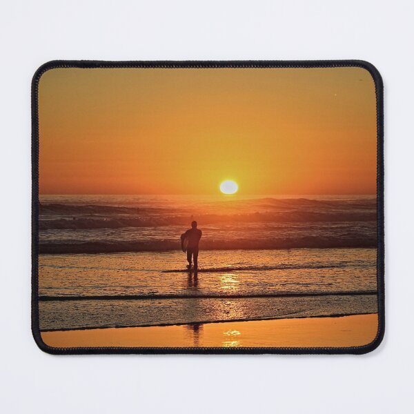 Item preview, Scenic Sunset Sea Seascape Beach Shore Surf Surfer designed and sold by Anna Lemos.