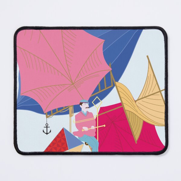 Item preview, Flying Machine Air Balloon Skycycle Victorian Aircraft 1897 designed and sold by Anna Lemos.