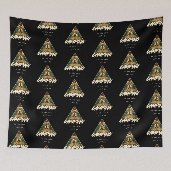 Item preview, Let's go camping in the rain designed and sold by glitchman2.