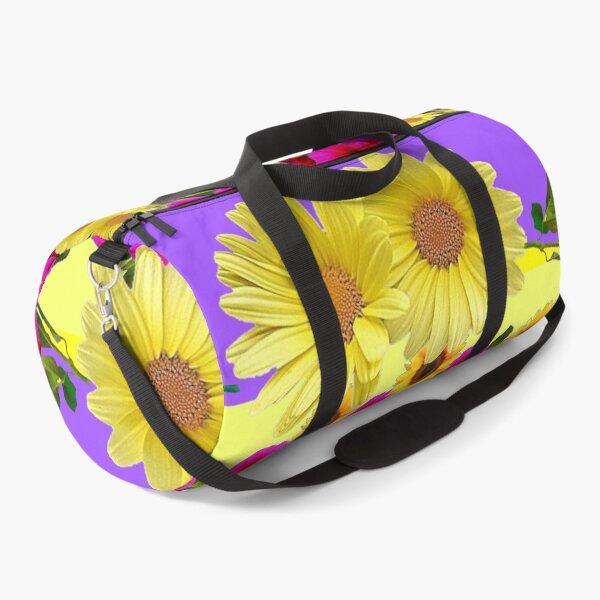 Item preview, YELLOW DAISY PURPLE PETUNIAS SPRING FLORAL PURPLE PATTERN designed and sold by sharlesart.