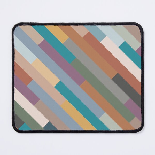 Item preview, Diagonal Staggered Stripes in Modern Soft Colors designed and sold by hobrath.