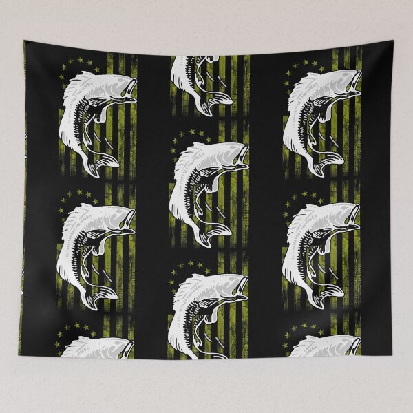 Item preview, Cool Bass Fishing Betsy Ross Early American Flag for Fisherman designed and sold by CharJens.