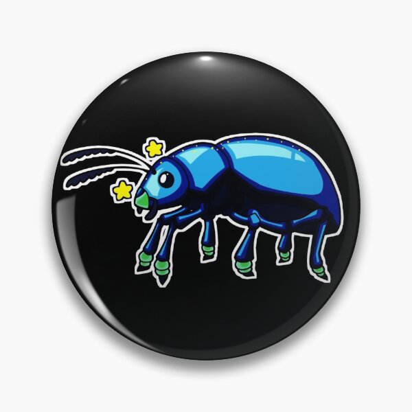 Item preview, cobalt milkweed beetle designed and sold by HenriettaHen.