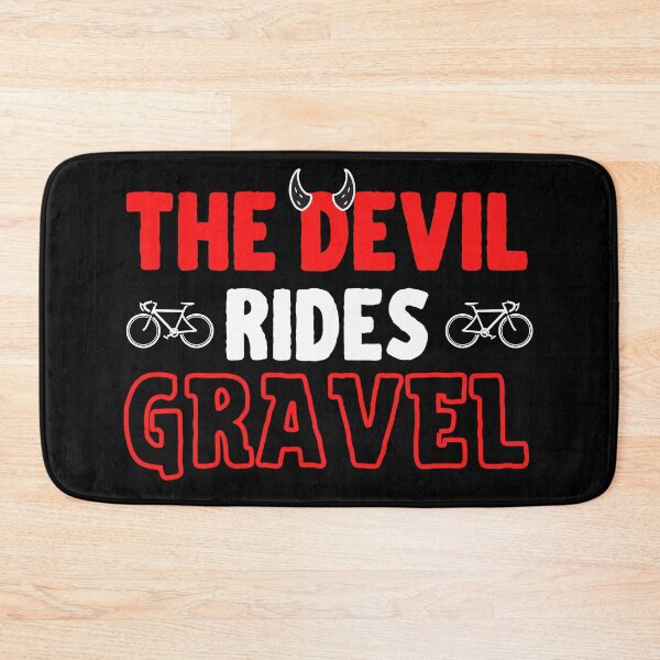 Item preview, Gravelbike Sticker The devil rides gravel designed and sold by lucomini.