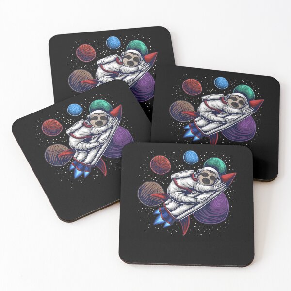Item preview, Astronaut Sloth In Plants Stars Moon Galaxy Rocket designed and sold by beata155.