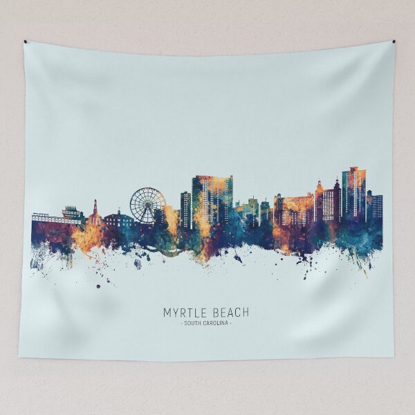 Item preview, Myrtle Beach South Carolina Skyline designed and sold by ArtPrints.