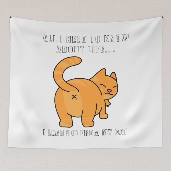 Item preview, All I need to know about life I learned from my cat designed and sold by AliCaliDesigns.