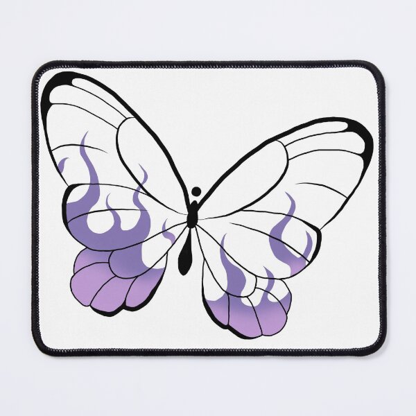 Item preview, Fire butterfly with purple flames designed and sold by ia-ukiyo.