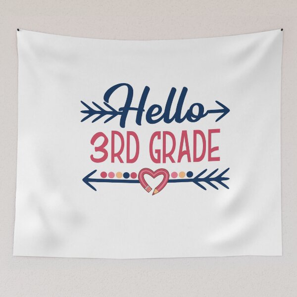 Item preview, Hello 3th grade designed and sold by picasart2021.