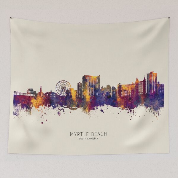 Item preview, Myrtle Beach South Carolina Skyline designed and sold by ArtPrints.