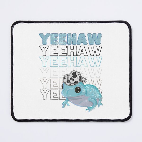 Item preview, Yeehaw Blue Frog Wearing Cowboy Hat designed and sold by RoserinArt.