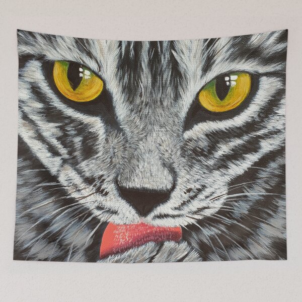 Item preview, Close up of a Cat Licking it's Paw designed and sold by JulieSouster.