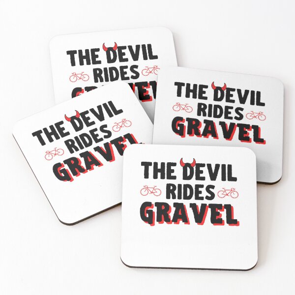 Item preview, Gravelbike Sticker The devil rides gravel designed and sold by lucomini.