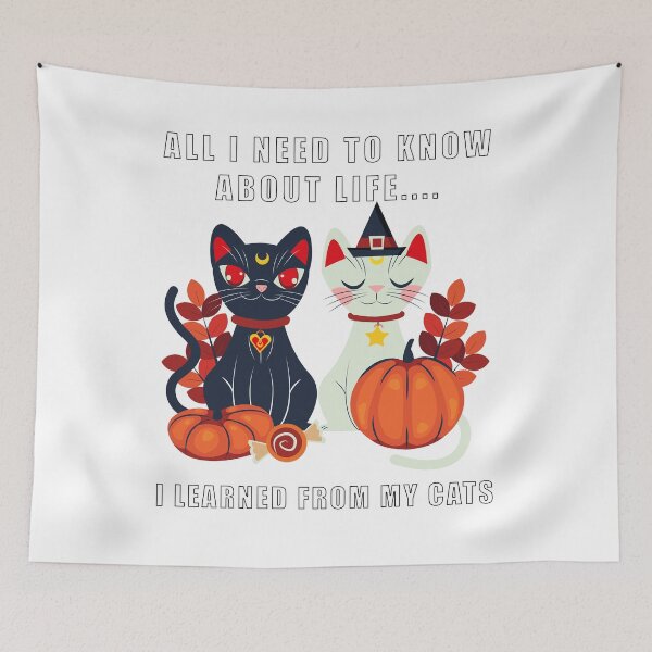 Item preview, All I need to know about life I learned from my cats designed and sold by AliCaliDesigns.