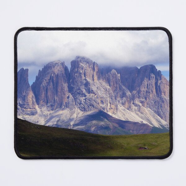 Item preview, Cloudy Mountain Peaks Alpine Landscape designed and sold by Anna Lemos.