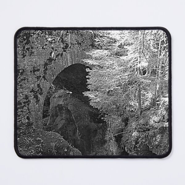 Item preview, Picturesque Stone Bridge over Rocks Forest Creek, Alps designed and sold by Anna Lemos.