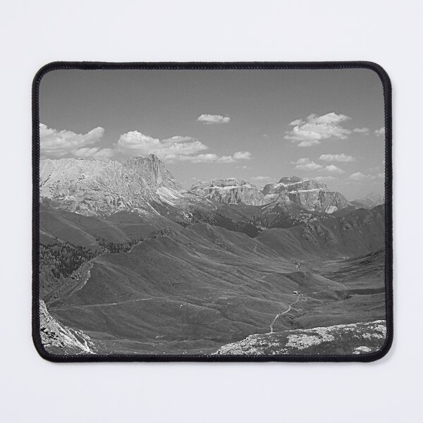 Item preview, Green Mountain Valley Alpine Landscape bnw designed and sold by Anna Lemos.