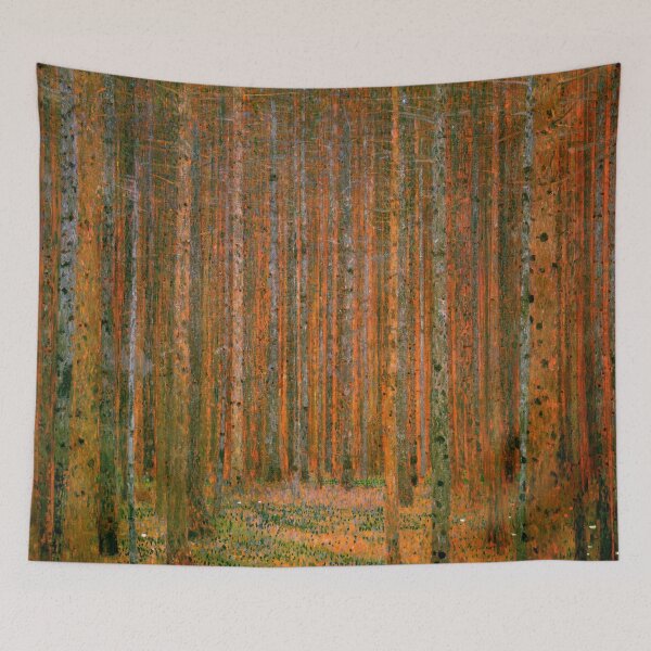 Item preview, Gustav Klimt "Fir Forest" designed and sold by Alexandra Dahl.