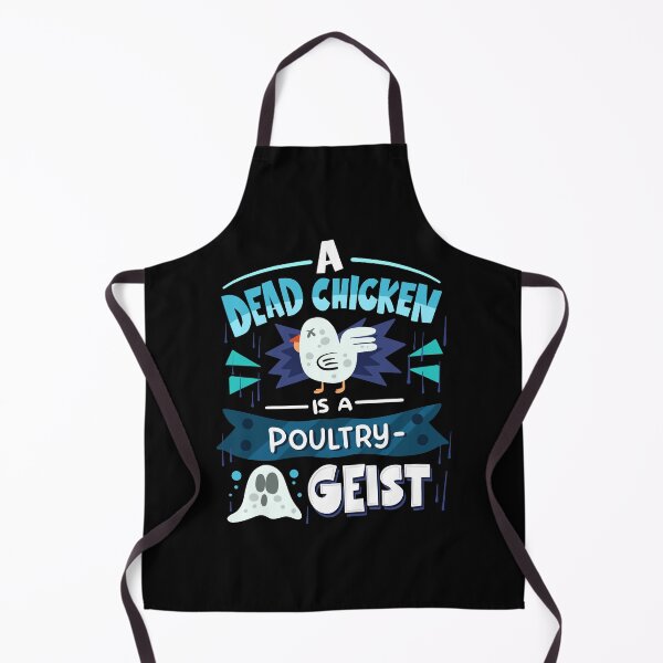 Item preview, A Dead Chicken Is A Poultry Geist - Ghost Pun designed and sold by anziehend.