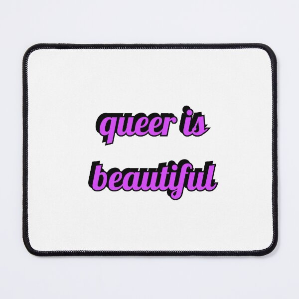Item preview, QUEER IS BEAUTIFUL pink designed and sold by Inspirationmotivation.