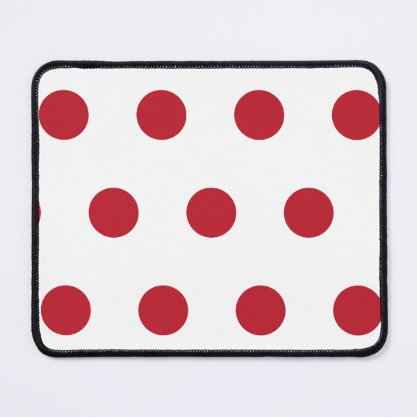 Item preview, Retro Classic Red Polka Dots on White Background Pattern designed and sold by hobrath.