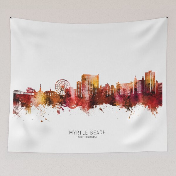 Item preview, Myrtle Beach South Carolina Skyline designed and sold by ArtPrints.