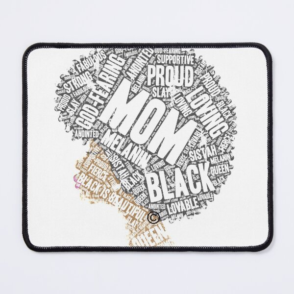 Item preview, Mother's Day Black Mom Natural Hair Word Art Black Women designed and sold by blackartmatters.