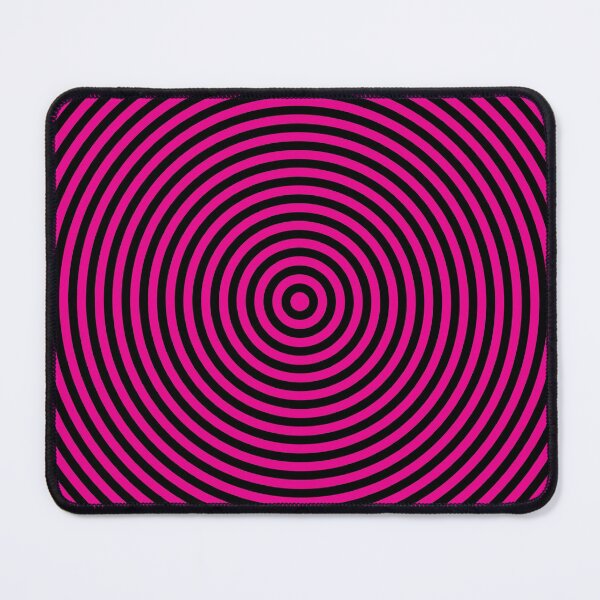 Item preview, Concentric Circles in Black and Magenta designed and sold by hobrath.