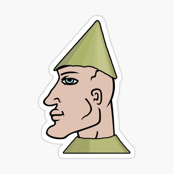 Chad gnome child  OSRS meme hat Sticker