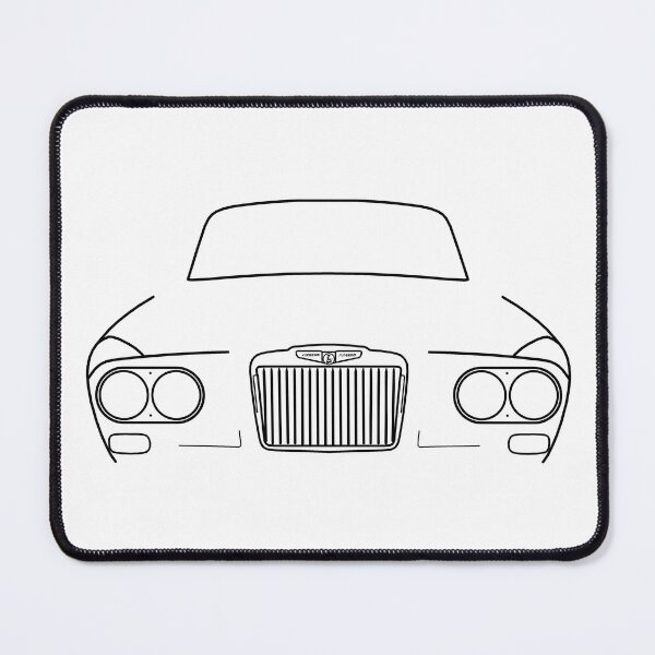 Item preview, Sunbeam Venezia 1960s British classic car black outline graphic designed and sold by soitwouldseem.